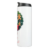 Krans met kerstmannen van peperkoek thermosbeker (Geroteerd rechts)
