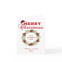 Krans met kerstster monogram