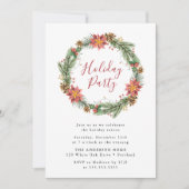 Krans met kerstster voor feestelijke partijen in v kaart (Voorkant)