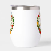 Krans met Kerstverlichting en Hulst Prettig Nieuwj (Rechts)