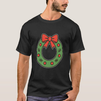 Krans met lint en bessen t-shirt