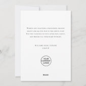 Krans met lint in Coquette-rood voor Kerstmis, zak Feestdagenkaart (Achterkant)