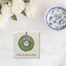 Krans met zwarte en witte streepboog