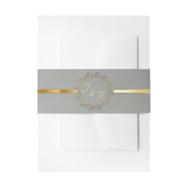 Krans Monogram & Lint - Salie Uitnodigingen Wikkel