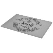 Krans Monogram met Familienaam Snijplank (Hoek)