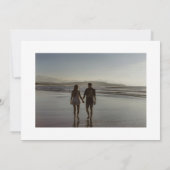 Krans Monogram Sage Groene Elegante Foto Terug Save The Date (Achterkant)