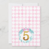 Krans Notenkraker Land van snoep 5e verjaardag Kaart (Achterkant)