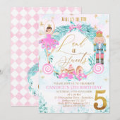 Krans Notenkraker Land van snoep 5e verjaardag Kaart (Voorkant / Achterkant)