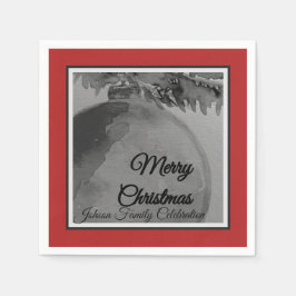 Krans Ornament Kerst – Vakantie  Servet