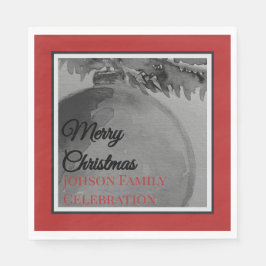 Krans Ornament Kerst – Vakantie  Servet
