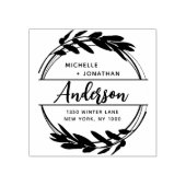 Krans retouradres Rubberstempel (Afrduk)