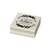 Krans retouradres Rubberstempel (Stempel)