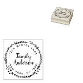 Krans retouradres Rubberstempel (Gestempeld)