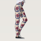 Krans rode rozen in vette verf leggings (Rechts)