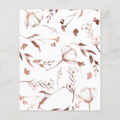 Krans Roos goudfolie foto Save the date (Achterkant)