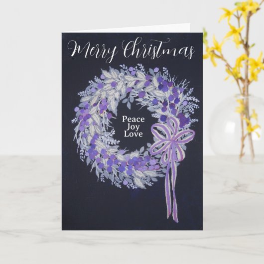 Krans Standaard, 5" x 7" Vouwkaart Kaart (Gele Bloem)