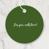 Krans Vakantie Gift Labels (Achterkant)