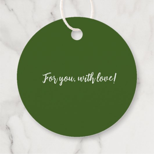 Krans Vakantie Gift Labels (Achterkant)