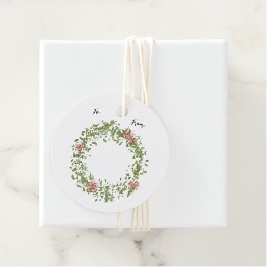 Krans Vakantie Gift Labels (In situ)