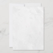 Krans Vakantie Kerstmis Winter Party uitnodiging (Achterkant)