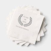 Krans van bladeren Afstuderen Folie gestempeld ser Servetten (Insitu (Gestapeld))