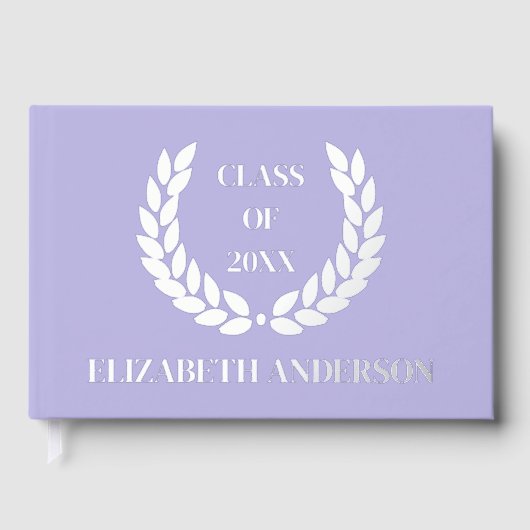 Krans van bladeren Afstuderen Gastenboek (Voorkant)