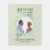 Krans van bladeren en bessen Fleece Deken (Voorkant)