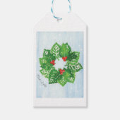 Krans van bladeren - Kinder kunst voor CHOC Cadeaulabel (Voorkant)