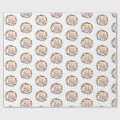 Krans van bladeren Thanksgiving-verpakkings papier (Vlak)