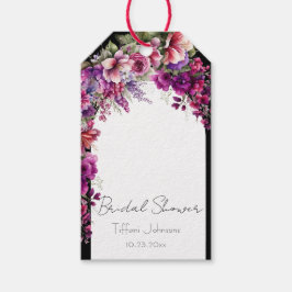 Krans van Bloemen Bruidsfeestje Cadeaulabel