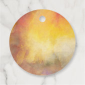 Krans van doedelbladeren en bessen Thanksgiving Bedankjes Labels (Achterkant)