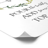 Krans van groenblijvende takken voor feestdagen Mi Poster (Hoek)