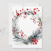 Krans van hulst Kerstkaart (Achterkant)