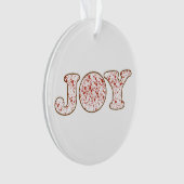 Krans van Joy-acryl Ornament (voorkant)