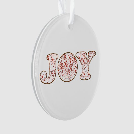 Krans van Joy-acryl Ornament (voorkant)