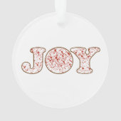Krans van Joy-acryl Ornament (achterkant)