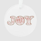 Krans van Joy-acryl Ornament (voorkant)