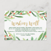 Krans van kerstholle Huwelijk Wensput Informatiekaartje (Voorkant)