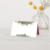 Krans van Kersthulst voor winteroefendiner Plaatskaartje (Achterkant)