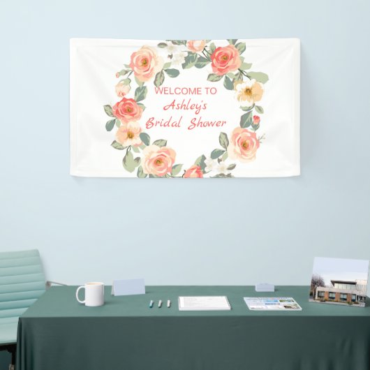 Krans van Rozen en knoppen Spandoek (Beurs)