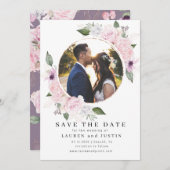 Krans van rozentuin ⎢ Foto Kaart met datum voor op (Voorkant / Achterkant)