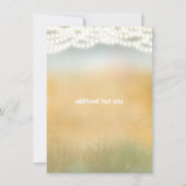 Krans van rustieke stokken & slingerlichtjes Save Kaart (Achterkant)