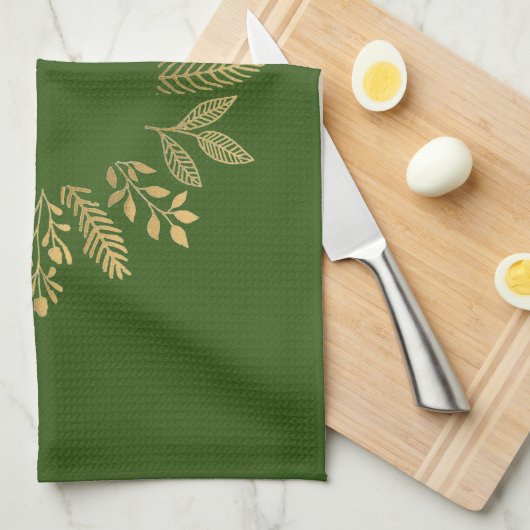 "Krans van Tarwe" Keuken Handdoek (Quarter Fold)