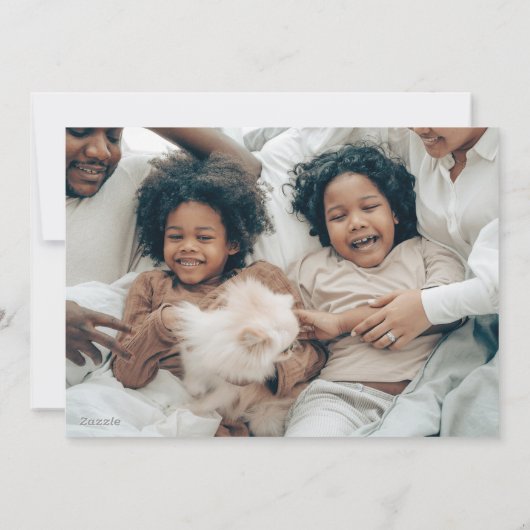 Krans van vreugde feestdagenkaart (Achterkant)