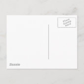 Krans van witte rozen aankondigingskaart (Achterkant)