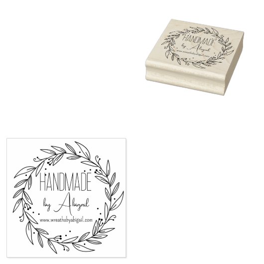 Krans Vines Handgemaakt | Ambachtelijk bedrijf Rubberstempel (Gestempeld)