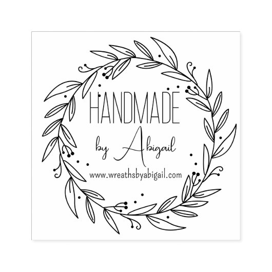 Krans Vines Handgemaakt | Ambachtelijk bedrijf Rubberstempel (Afrduk)