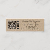 Krans Vines Handgemaakt | Handgemaakt Visitekaartj Mini Visitekaartje (Achterkant)