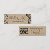 Krans Vines Handgemaakt | Handgemaakt Visitekaartj Mini Visitekaartje (Voorkant / Achterkant)