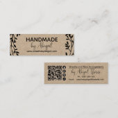 Krans Vines Handgemaakt | Handgemaakt Visitekaartj Mini Visitekaartje (Voorkant / Achterkant)